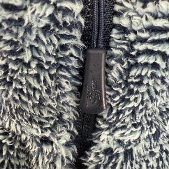 The North Face Osito Full Zip Fleece Women's M Light Blue Dark Blue Heather - Picture 8 of 15